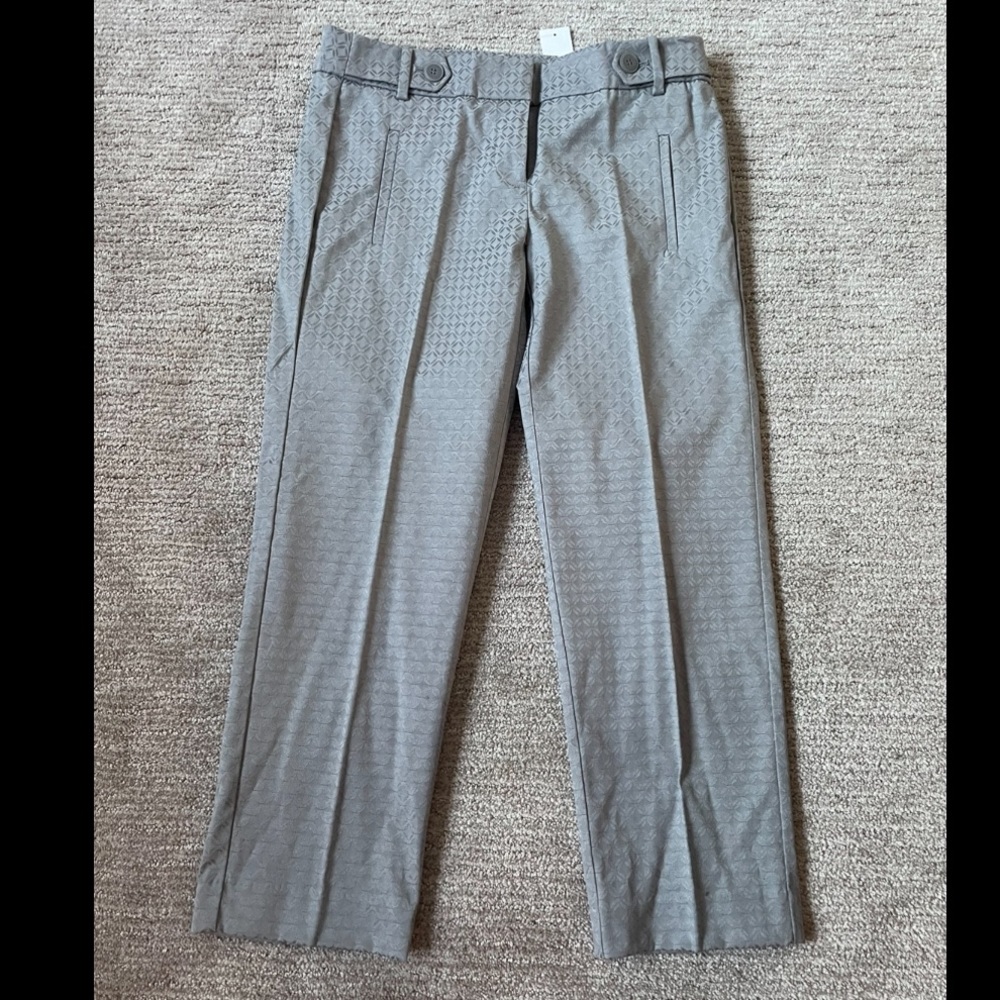 Lightly Patterned Ann Taylor Loft Cropped Pants - Business Casual BRAND NEW